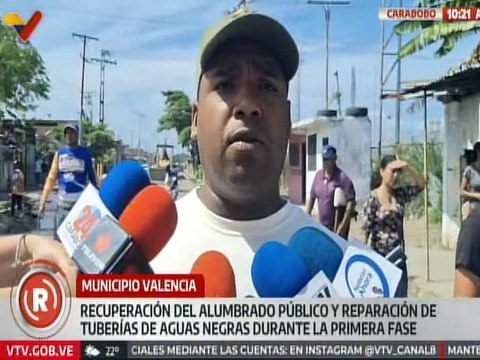 Carabobo | Valencianos son beneficiados con embellecimiento de áreas públicas y colocación de asfalto
