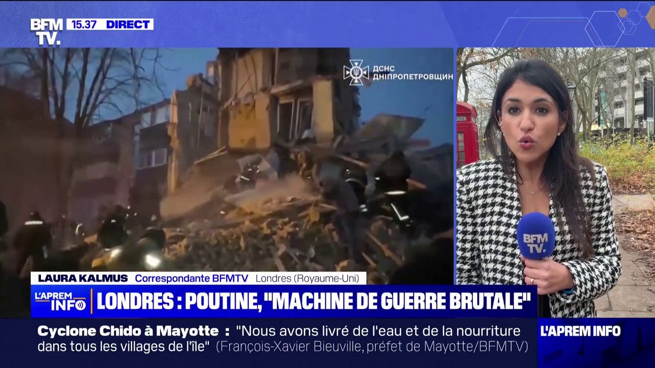 Attaque russe en Ukraine: le Royaume-Uni dénonce "la machine de guerre sanglante et brutale de Poutine"