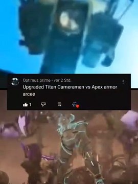 Arcee Apex Armor Tfp Vs Upgraded Titan Cameraman #transformers #Upgraded #shorts