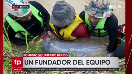 Santa Cruz: Bombero lucha por su vida tras grave accidente de tránsito