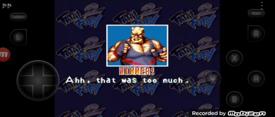 Fatal Fury 2 Big Bear vs Billy Kane luta completa