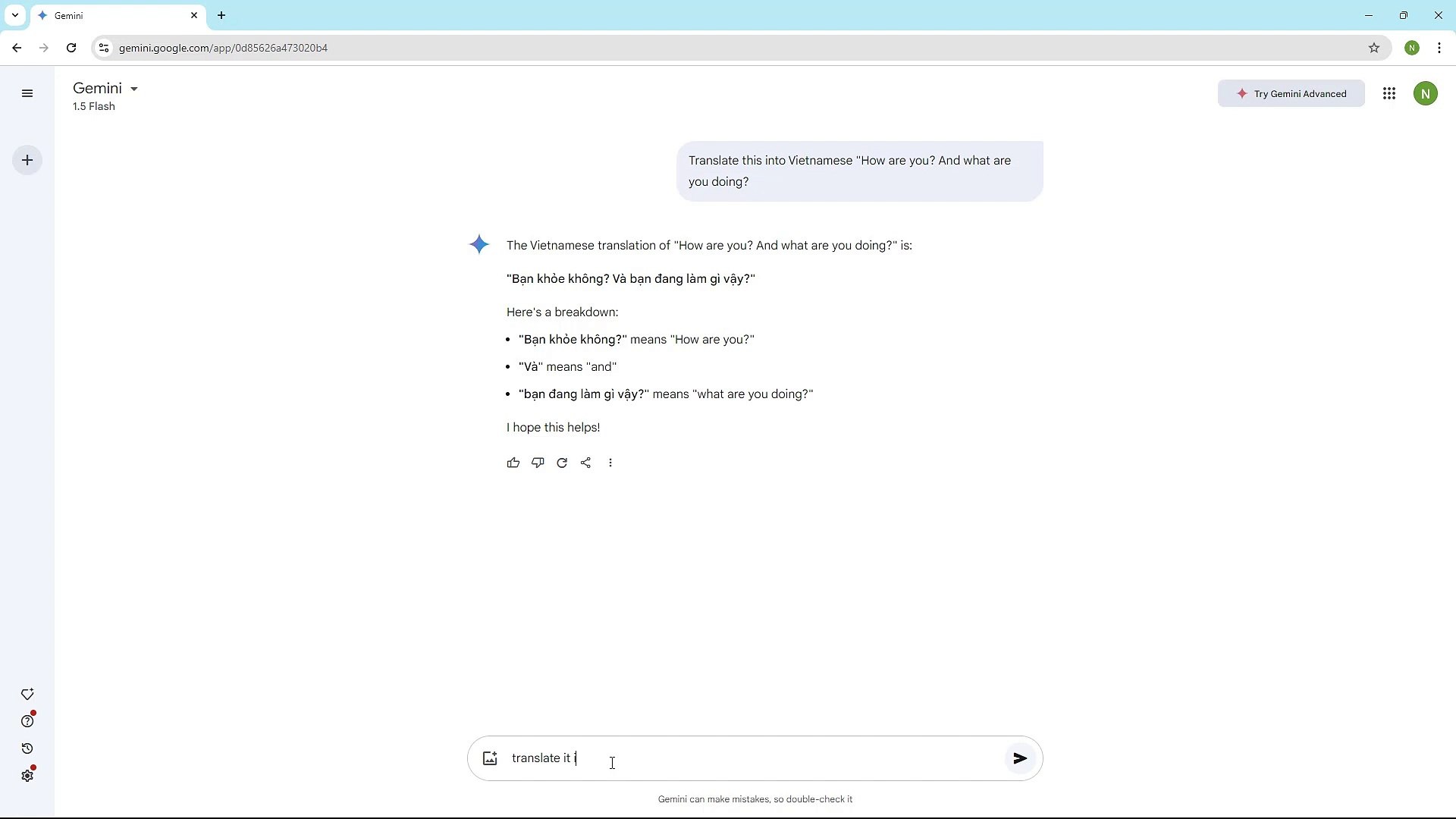 ⁣Google Gemini Course Section 37 Translating Contents