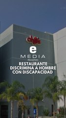 Discriminan a hombre con discapacidad visual en sucursal de Chili's