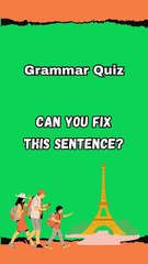 Shorts 2: Fix This Error ‘I Have Visited Paris Last Year’ #shorts #dailymotiom #educational