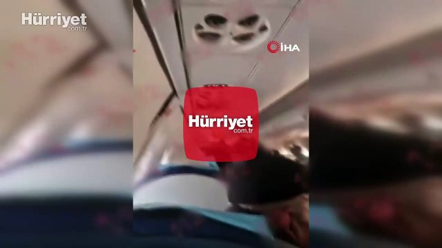 Kazakistan'da düşen uçağın içinden son görüntü ortaya çıktı