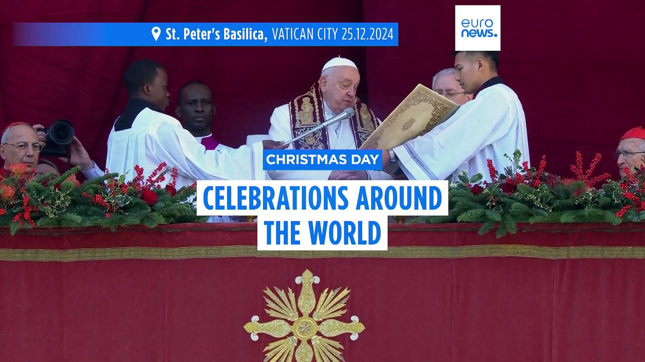 Pope Francis on Christmas Day urges 'to silence the sound of arms'