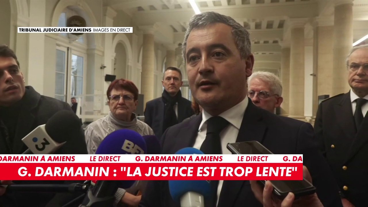 Premier déplacement de Gérald Darmanin au tribunal d’Amiens