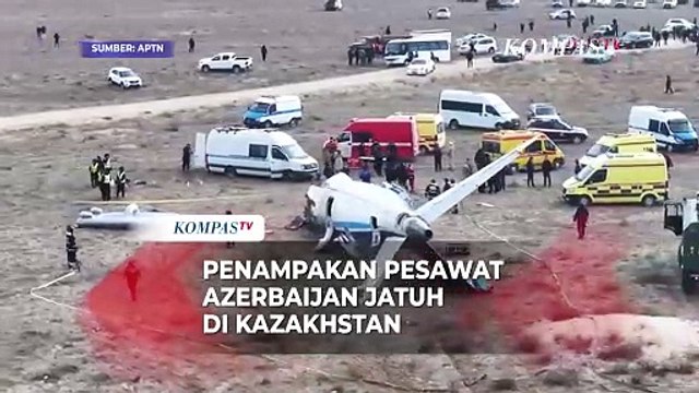 Kronologi Pesawat Azerbaijan Jatuh di Kazakhstan