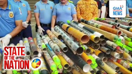 Nasa 400 na nakumpiskang boga sa Rizal, pinagsisira | SONA