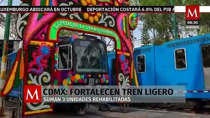 CdMx entrega unidades de Tren Ligero rehabilitadas y promete más