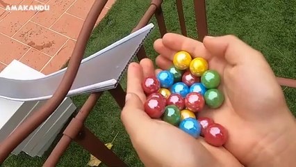 Colourful Marble Run ASMR | Underwater Jump Over Pirate Boat