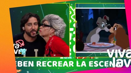 &#039;Potro&#039; Caballero y la Maestra Resurrección recrean romántica escena de &#039;La Dama y el Vagabundo&#039;