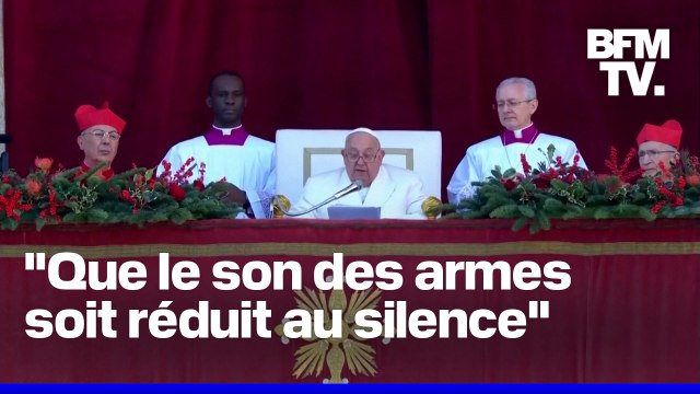 Ukraine, Moyen-Orient, Soudan… Le pape François a appelé à la paix lors de sa traditionnelle bénédiction “Urbi et Orbi”, le jour de Noël