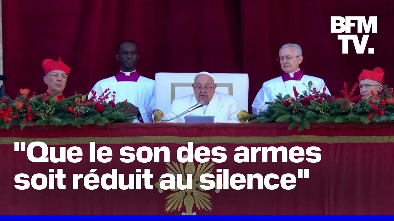 Ukraine, Moyen-Orient, Soudan… Le pape François a appelé à la paix lors de sa traditionnelle bénédiction “Urbi et Orbi”, le jour de Noël