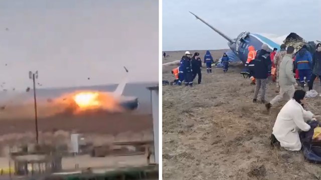 Kazajistán: Avión de pasajeros de Azerbaijan Airlines se estrella en medio de un aterrizaje de emergencia