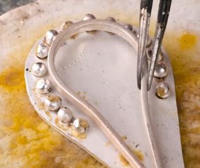 Utensil chic! Turning spoon into stunning hair accessory!