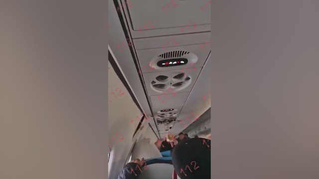 Documento realmente duro: un pasajero graba la tragedia del avión desde dentro