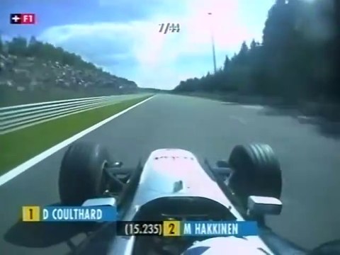 F1 – David Coulthard (McLaren Mercedes V10) Onboard – Belgium 1999