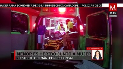 Mujer y niño de 8 años heridos por balas perdidas en Michoacán