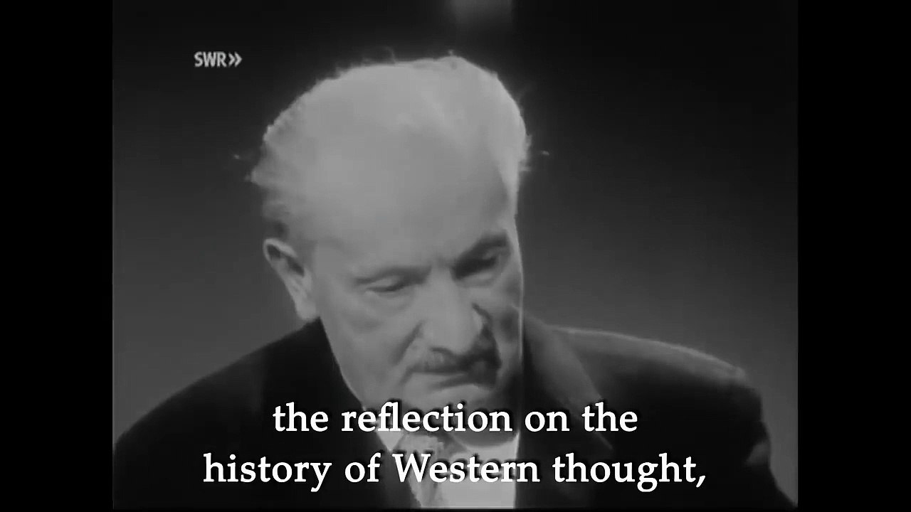 Martin Heidegger on German Television in 1964.