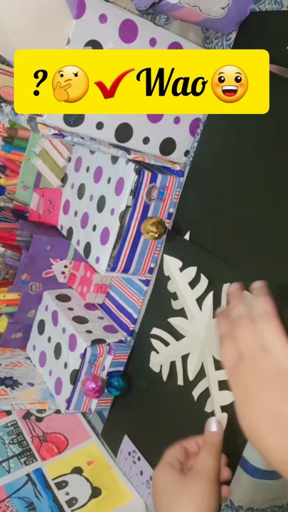 Christmas star ideas /Snowfall  design / DIY / paper craft ideas /