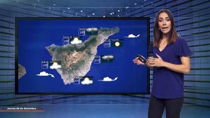 La previsión del tiempo en Canarias para el 26 de diciembre de 2024, en Atlántico Televisión.