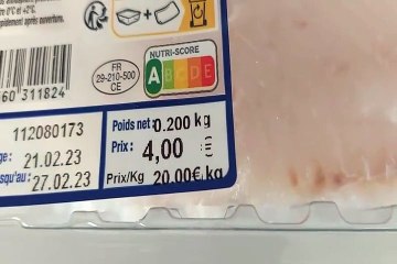 AUCHAN LE POISSONNIER Filet de tacaud tranché sans arêtes 200g