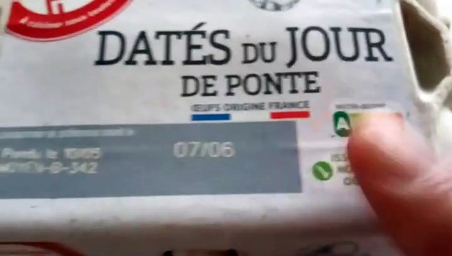 AUCHAN Oeufs datés du jour de ponte sans ogm 6 oeufs