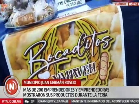 Emprendedores de diferentes municipios exponen productos en la Expo Feria Guárico 2024