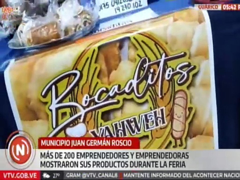 Emprendedores de diferentes municipios exponen productos en la Expo Feria Guárico 2024