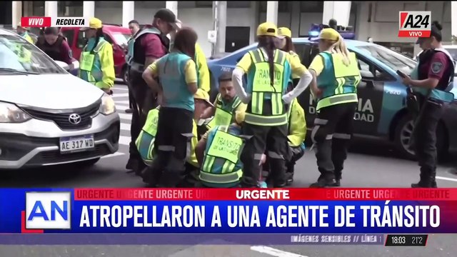 Una mujer atropelló a una agente de tránsito en un control de alcoholemia navideño