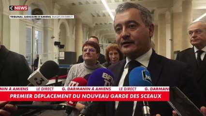 Le nouveau garde des Sceaux Gérald Darmanin compte obtenir davantage de moyens pour son ministère, afin de permettre une "justice rapide", et "nettoyer les prisons" de leurs nombreuses difficultés