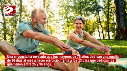 Las personas mayores hacen más ejercicio