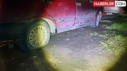 Park Halindeki Araçların Lastiklerini Kesip Kendini Yaraladı