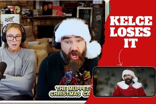 Jason Kelce screams at his brother Travis and his wife Kylie over an argument about the best Christmas movies
