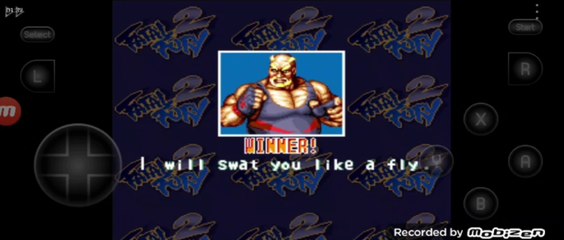 Fatal Fury 2 Big Bear vs Terry Bogard luta completa