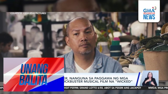 Filipino hat maker, nanguna sa paggawa ng mga sombrero sa blockbuster musical film na Wicked | Unang Balita