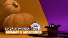 Cupcakes Assustadores: Múmias e Morcegos
