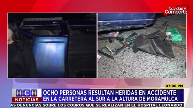 Al menos ocho personas heridas deja fuerte accidente en la Cuesta de la Moramulca