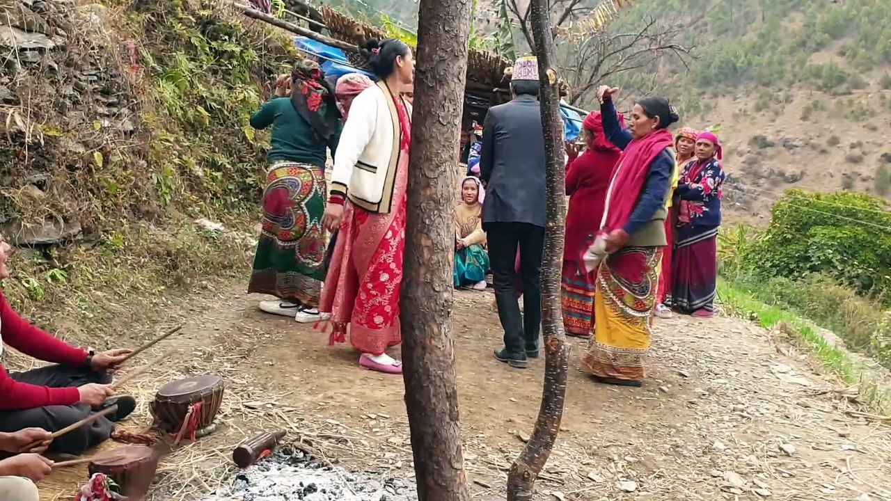 Dance in Panchebaja | Nepalese Cultural Traditional Music and Dance | Marriage in Nepal |