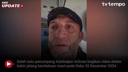 Begini Suasana dalam Kabin Pesawat Azerbaijan Sebelum Jatuh di Kazakhstan