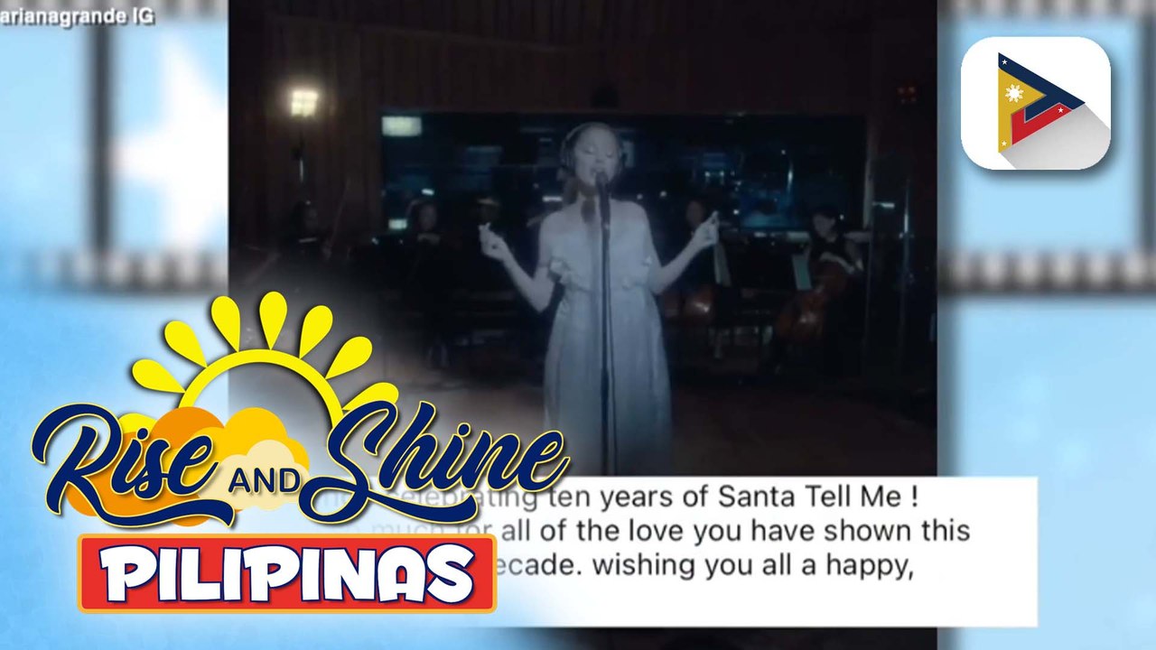 TALK BIZ | Ariana Grande, ipinagdiwang ang 10th year ng kanyang popular Christmas song na "Santa Tell Me"