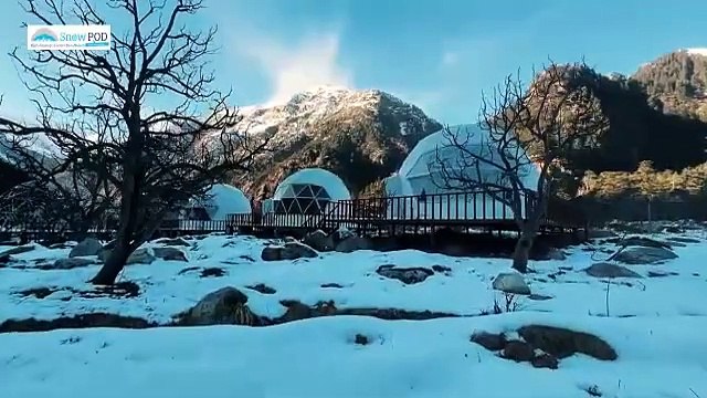 Snowpod Luxury Resort in Harsil Valley near Gangotri Dham Himalaya