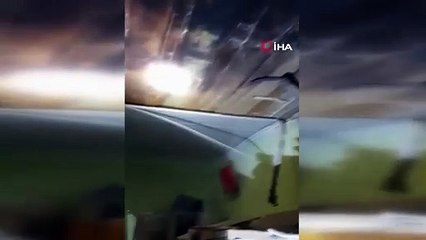 Eve yıldırım düştü, ortalık savaş alanına döndü