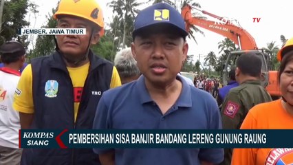 Banjir Susulan dI Jember, Pembersihan Terhambat Tingginya Volume Lumpur