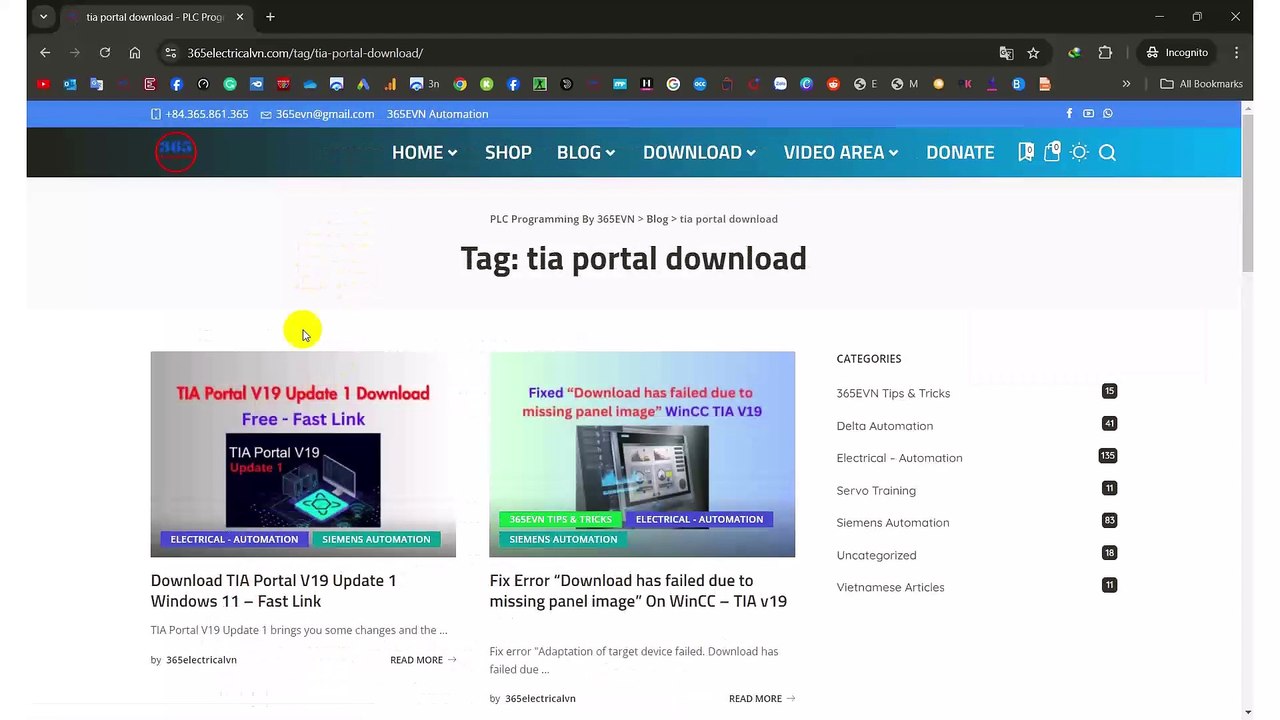 0206 TIA Portal v19 Update 1 - Windows 11 on 365evn Automation