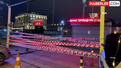 Beyoğlu'ndaki İSPARK Otoparkında Kolon Çatlaması