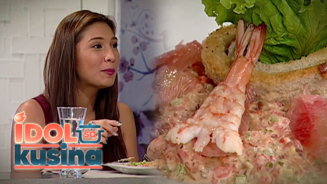 Fruits and Seafood mix in Chef Boy Logro’s Mango Shrimp Pomelo Salad! | Idol Sa Kusina