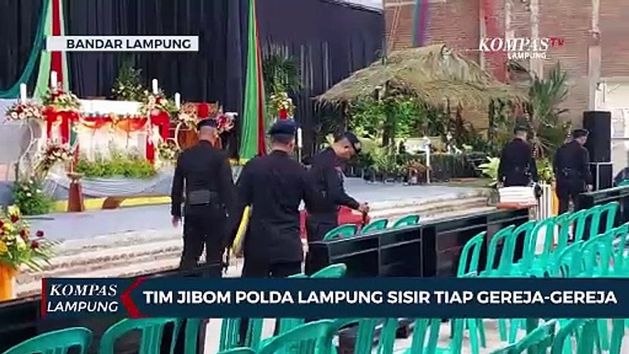 Tim Jibom Polda Lampung Sisir Tiap Gereja di Bandar Lampung