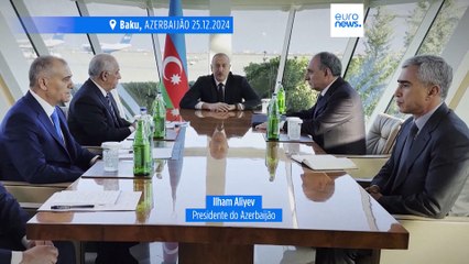 Presidente do Azerbaijão lança inquérito criminal sobre queda de avião da Azerbaijan Airlines